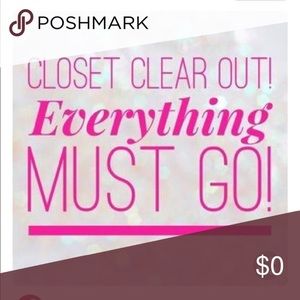 Moving and need to clear out closet